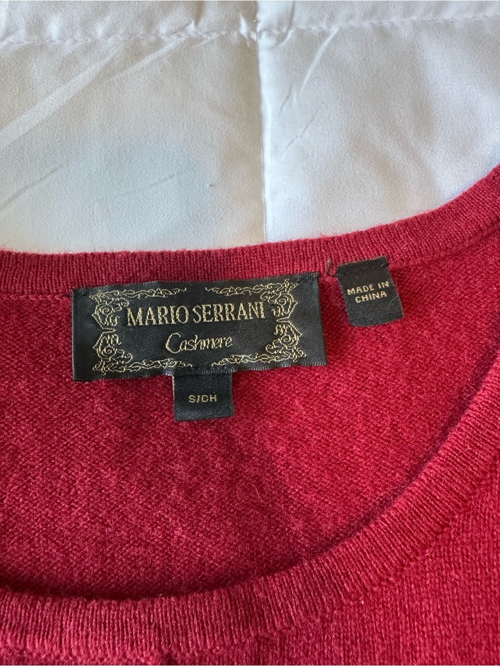 Womens 100% Cashmere Dark Wine Red Crewneck Pullover Sweater Size S Quiet Luxury - Picture 3 of 7